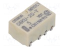 Relay: electromagnetic; DPDT; Ucoil: 5VDC; 0.3A/125VAC; 1A/30VDC