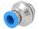 Push-in fitting; straight; Input thread: G 1/4" external; 6mm