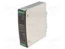 Power supply: switched-mode; 75W; 85÷264VAC; 48VDC; Iout: 1.6A; 90%