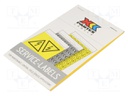 Safety sign; self-adhesive folie; W: 26.3mm; H: 120mm; yellow