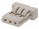 Plug; wire-board; female; DF14; 1.25mm; PIN: 3; w/o contacts