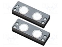 Magnetic holder; black,silver; 2pcs; Mat: metal,plastic