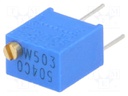 Potentiometer: mounting; multiturn; 50kΩ; 250mW; ±10%; linear