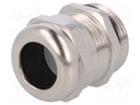 Cable gland; PG16; IP68; Mat: brass; Body plating: nickel