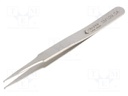 Tweezers; 120mm; Blades: straight; SMD