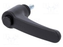 Lever; adjustable; Thread len: 16mm; Lever length: 63mm; -30÷130°C