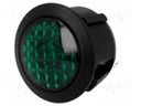 Indicator: LED; prominent; 24VDC; Cutout: Ø20mm; IP20; polyamide