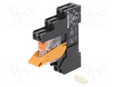 Relay: interface; DPDT; Ucoil: 230VAC; 8A; 8A/250VAC; Mounting: DIN