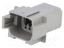 Connector: wire-wire; DT; plug; male; PIN: 8; IP68; Locking: latch