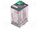 Relay: electromagnetic; 4PDT; Ucoil: 24VDC; 6A/250VAC; 6A/28VDC; 6A