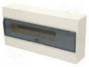 Enclosure: for modular components; IP40; No.of mod: 18