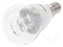 LED lamp; warm white; E14; 230VAC; 250lm; 4W; 2700K; CRImin: 80