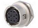 Socket; Connector: circular; HR10; female; PIN: 10; push-pull; 2A