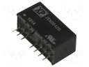 Isolated Board Mount DC/DC Converter, 2:1 Input, ITE, 2 Output, 6 W, 12 V, 250 mA, -12 V