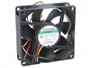 Fan: DC; axial; 24VDC; 80x80x25mm; 101.4m3/h; 44.7dBA; Vapo; 4800rpm