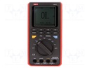 Digital multimeter; LCD 60x60mm,graphical,with a backlit; 8bit