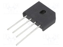 Bridge rectifier: one-phase; Urmax: 800V; Ifsm: 175A; KBU; If: 8A