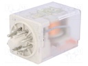 Relay: electromagnetic; DPDT; Ucoil: 230VAC; 10A/250VAC; 10A/24VDC