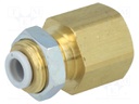 Push-in fitting; threaded,straight; Rc 3/8"; inside,outside