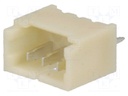 Socket; wire-board; male; 1.25mm; PIN: 3; THT; 125V; 1A; tinned