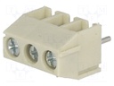 PCB terminal block; angled 90°; 3.5mm; ways: 3; on PCBs; terminal