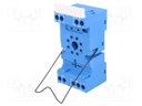 Socket; PIN: 8; 10A; 250VAC; Mounting: DIN,on panel; Series: 60.12