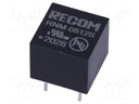 Converter: DC/DC; 1W; Uin: 4.5÷5.5V; Uout: 12VDC; Iout: 83mA; DIP6