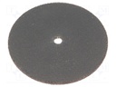 Grinding pin; Ø: 76mm; high hardness; Mount.hole diam: 6mm; W: 2mm