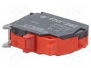 Contact Block, 10 A, 600 V, 1 Pole, Screw Clamp