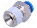 Push-in fitting; straight; Input thread: R 1/4" external; 4mm