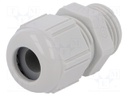 Cable gland; M16; IP68,IP69K; Mat: polyamide; light grey