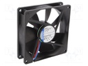 Fan: DC; axial; 92x92x25mm; 84m3/h; 32dBA; slide bearing; 2700rpm