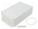 Enclosure: multipurpose; X: 140mm; Y: 210mm; Z: 60mm; ZP; light grey