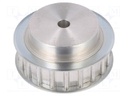 Belt pulley; AT10; W: 16mm; whell width: 31mm; Ø: 61.8mm; aluminium