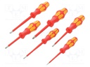 Screwdrivers; Pcs: 6; The set contains: screwdrivers hanger