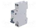 RCBO breaker; Inom: 2A; Ires: 30mA; Poles: 1+N; 230/400VAC; DIN; IP20