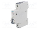 Circuit Breaker, MCB, 5SY4, 1P, 10 kA, 400 V, 25 A