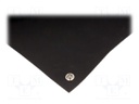 Bench mat; ESD; Dim: 700x500mm; D: 2mm; black; 0.001÷1MΩ; 130°C