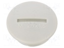 Stopper; M25; Mat: polystyrene; light grey