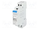 Relay: installation; monostable; NC + NO; Ucoil: 12VDC; 20A; IP20