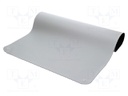 Bench mat; ESD; Dim: 600x1200mm; D: 2mm; grey (bright)