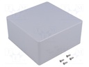 Enclosure: multipurpose; X: 120mm; Y: 120mm; Z: 59mm; 1591; ABS; grey