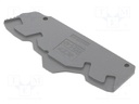 End piece; SNK; dark grey; Width: 2mm; Ht: 82.77mm; -55÷110°C