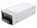 Power supply: switched-mode; modular; 600W; 7.5VDC; 6.8÷9VDC; 80A