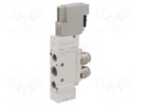 Electromagnetic valve; 5/2 monostable; 8mm; Pressure: 1.5÷7bar