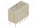 Relay: electromagnetic; DPDT; Ucoil: 5VDC; 0.5A/125VAC; 2A/30VDC