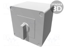 Switch: cam switch; Stabl.pos: 2; 32A; 0-1; Mounting: in housing