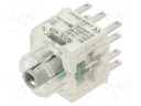 Contact block; -30÷70°C; IP00; Contacts: NC x2 + NO x2; 3mm