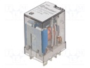 Relay: electromagnetic; DPDT; Ucoil: 12VDC; 12A/250VAC; 12A/30VDC