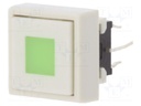 Switch: keypad; Pos: 2; DPDT; 0.1A/30VDC; white; Illumin: LED; green
